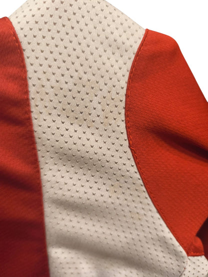 Vintage Umbro Rival Football Jersey Shirt Red White #7 Size M L Rare Soccer
