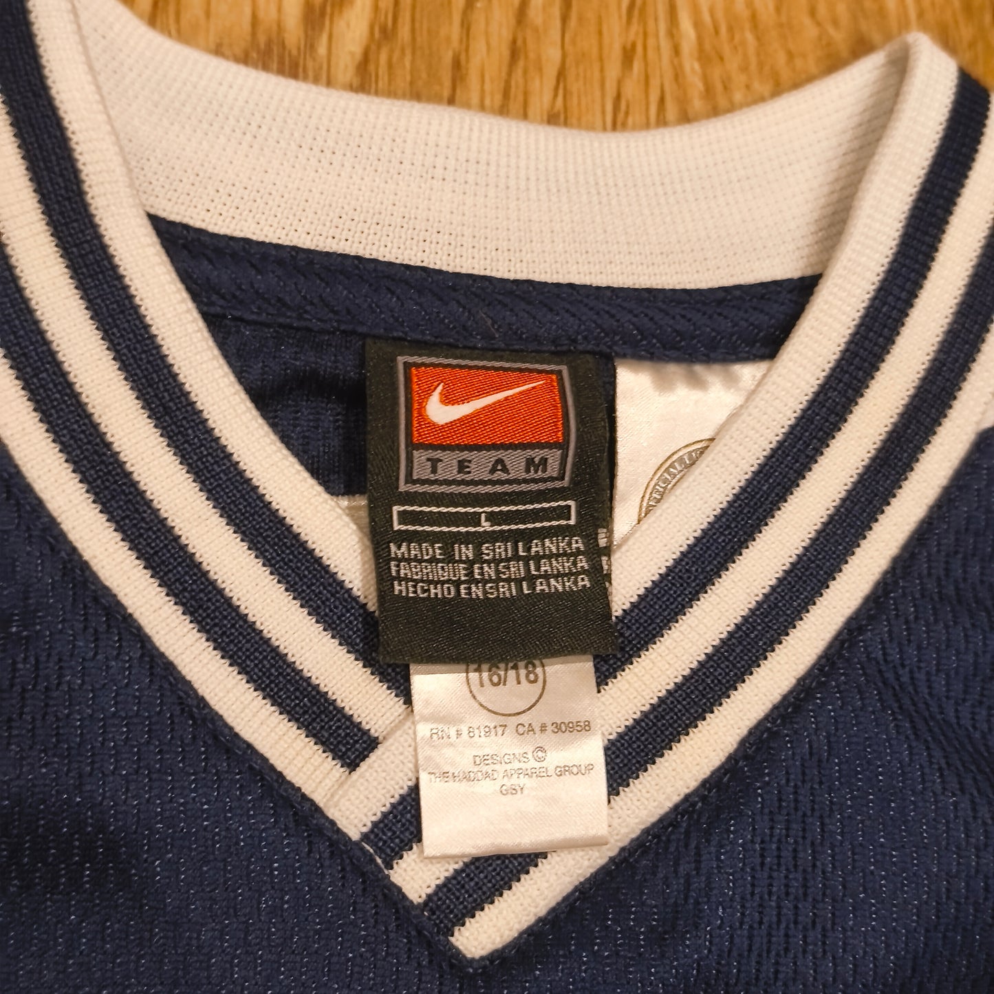 Vintage Nike Team Toronto Maple Leafs NHL Mesh Jersey Youth L (16/18) Blue Shirt