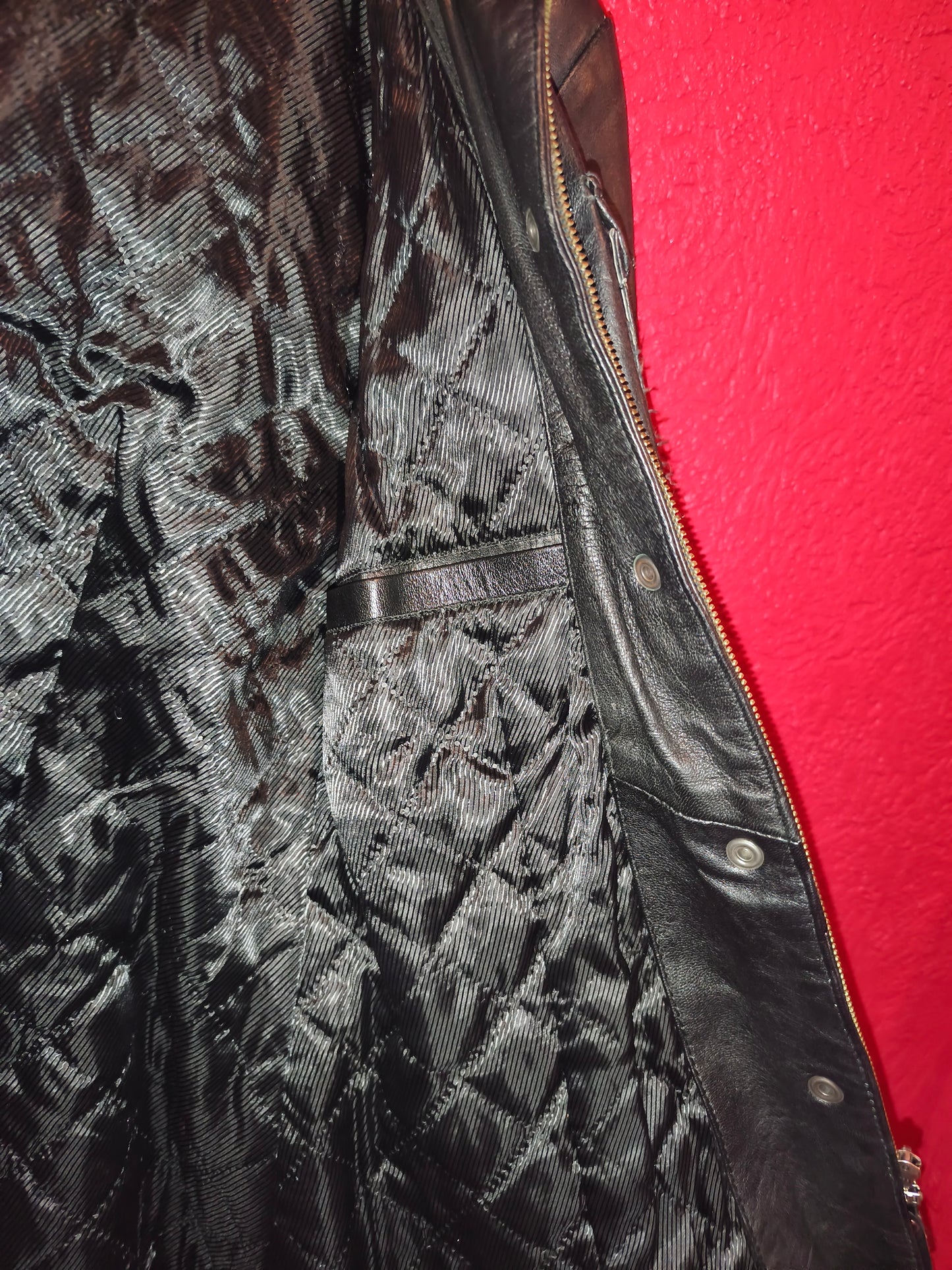 AVIATRIX Genuine Black Leather Belted Utility Jacket Fur Hood | Women's Size XL