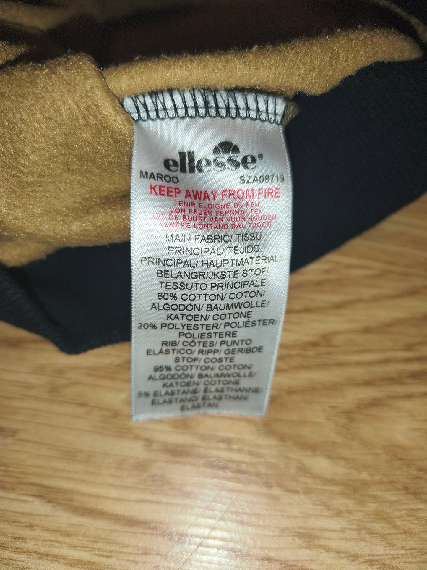 Ellesse Maroo Camo Longline Hoodie – Tiger Camouflage – Unisex Fits M (Tagged Women's S / UK 8)