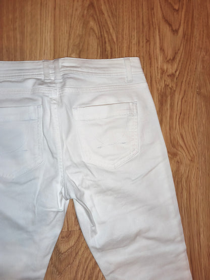 Dorothy Perkins Women’s White Slim-Fit Denim Jeans – Size 38 (EU/10 UK)