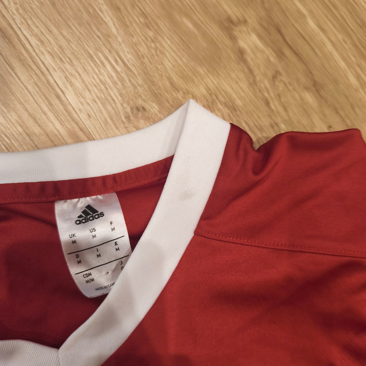 Adidas Red Soccer Jersey CA Mozaic Foot Challenge FFF French Shirt #9 Size M