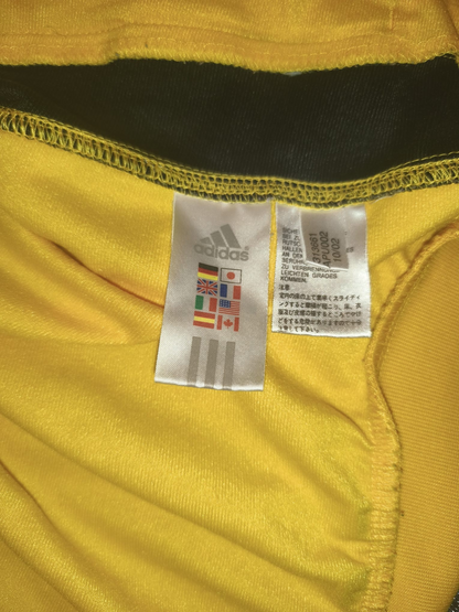 Vintage 2002 Adidas Åsbro GoIF Golf Magic Track Jacket Yellow Black Men's Size M