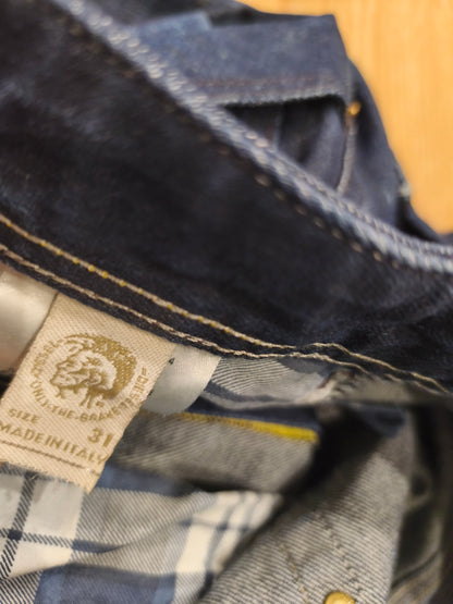 Vintage Diesel Krooley 1994 Men's Jeans W31 L32 Regular Slim Carrot Blue Denim