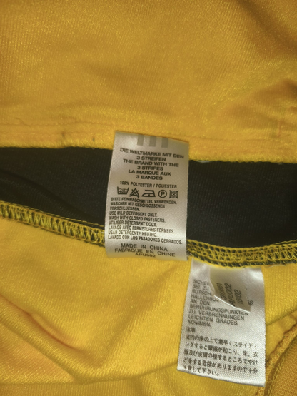 Vintage 2002 Adidas Åsbro GoIF Golf Magic Track Jacket Yellow Black Men's Size M