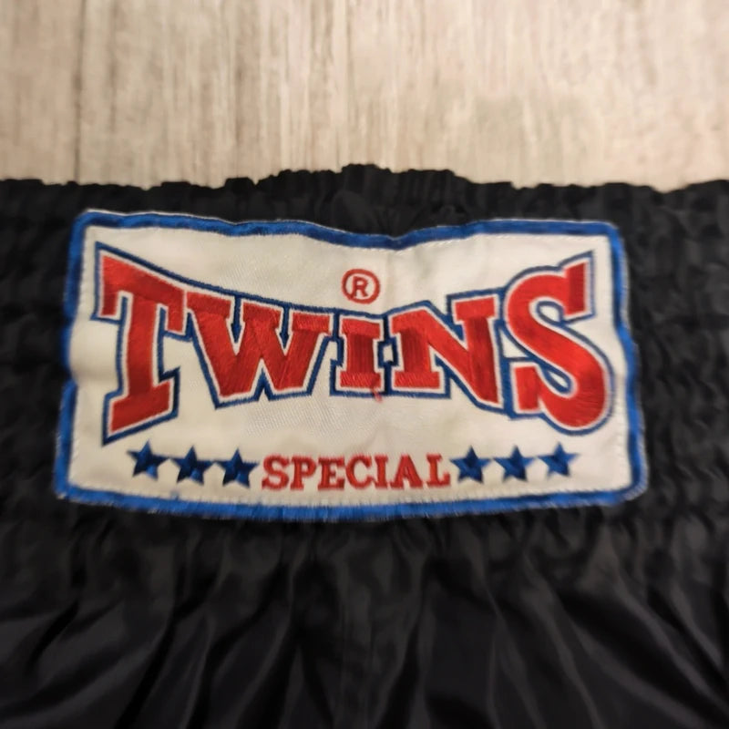 Twins Special Muay Thai Shorts XXL Black Red Fight Club Helsinki Thaiboxing