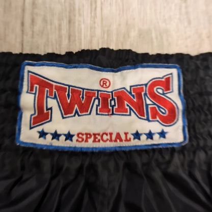 Twins Special Muay Thai Shorts XXL Black Red Fight Club Helsinki Thaiboxing