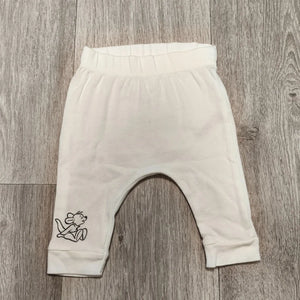 Disney Baby Roo Winnie the Pooh White Leggings Pants 0-3 Months 62cm 100% Cotton