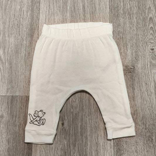 Disney Baby Roo Winnie the Pooh White Leggings Pants 0-3 Months 62cm 100% Cotton