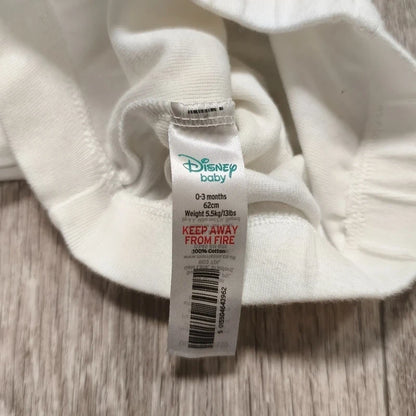 Disney Baby Roo Winnie the Pooh White Leggings Pants 0-3 Months 62cm 100% Cotton
