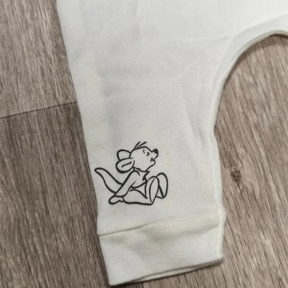 Disney Baby Roo Winnie the Pooh White Leggings Pants 0-3 Months 62cm 100% Cotton