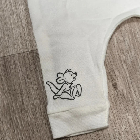 Disney Baby Roo Winnie the Pooh White Leggings Pants 0-3 Months 62cm 100% Cotton