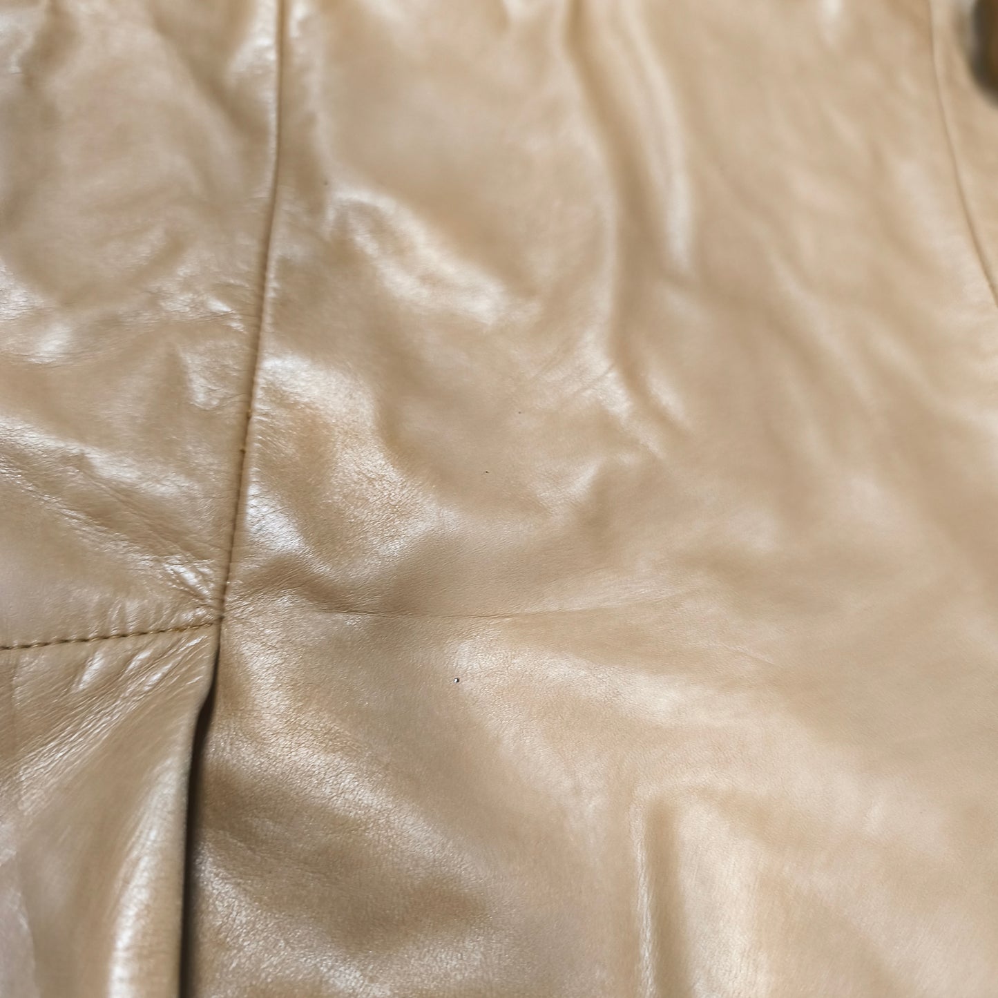 Tiger of Sweden Mens Tan Beige Soft Leather Blazer Jacket Two Button Coat