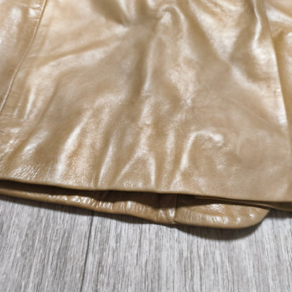 Tiger of Sweden Mens Tan Beige Soft Leather Blazer Jacket Two Button Coat