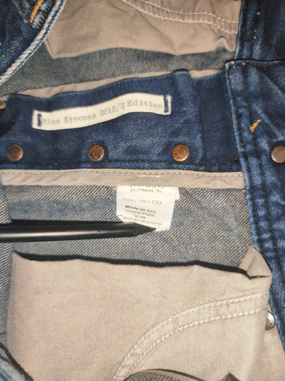 DIESEL Blue Eyecons 2012/2 Edition Jeans Men's Size 32 Made In Italy Cotton Blue