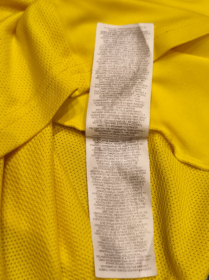 Nike Dri-FIT Mens Yellow EIL Crest Soccer Jersey Short Sleeve T-Shirt Size S #63