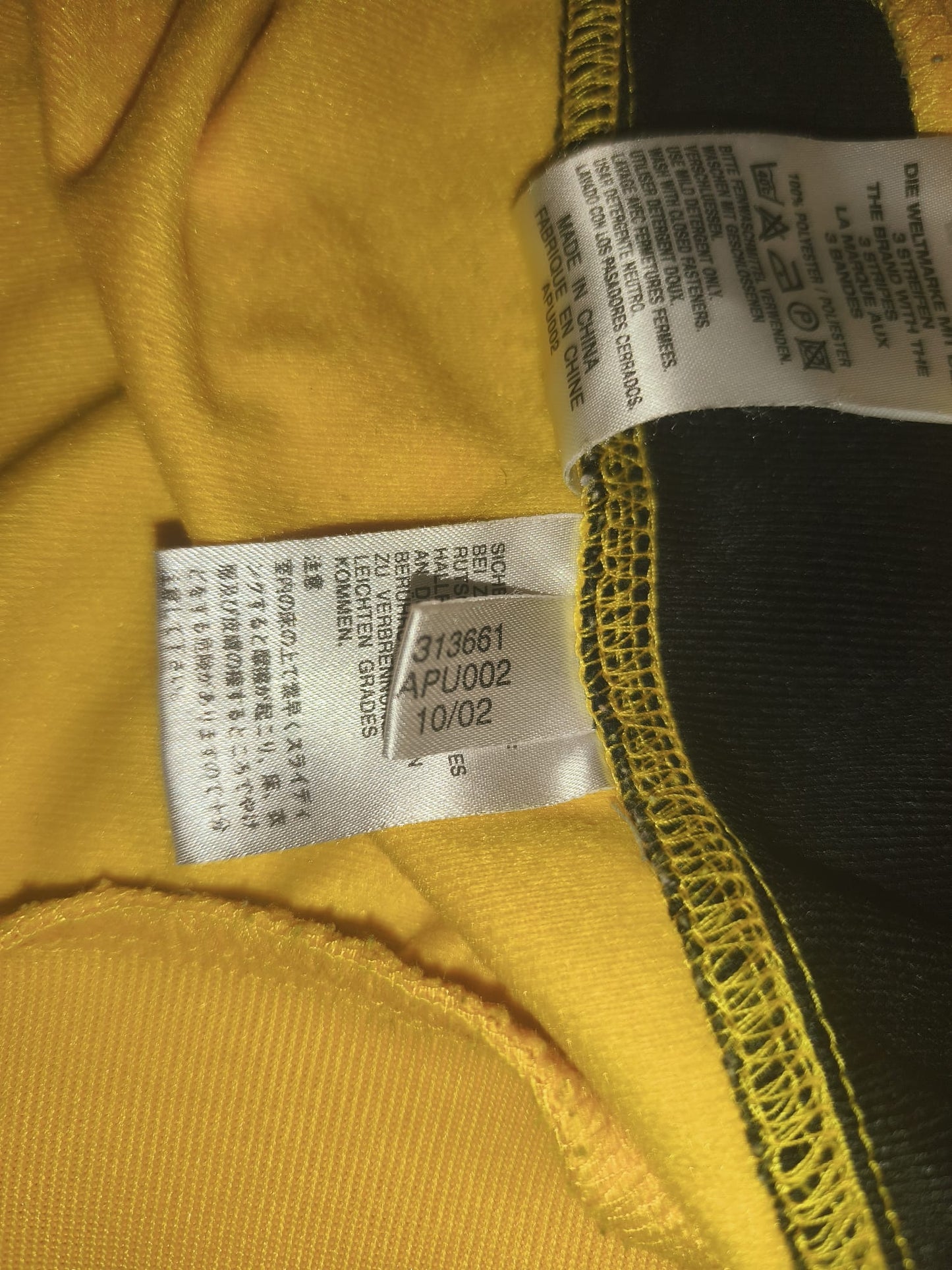 Vintage 2002 Adidas Åsbro GoIF Golf Magic Track Jacket Yellow Black Men's Size M