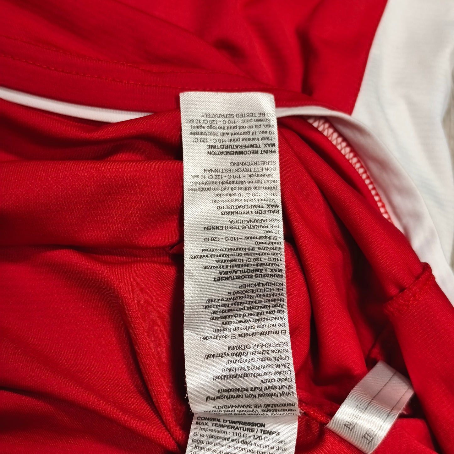 Umbro EPS Espoo Football Shirt Soccer Jersey Red Long Sleeve Size XS #6