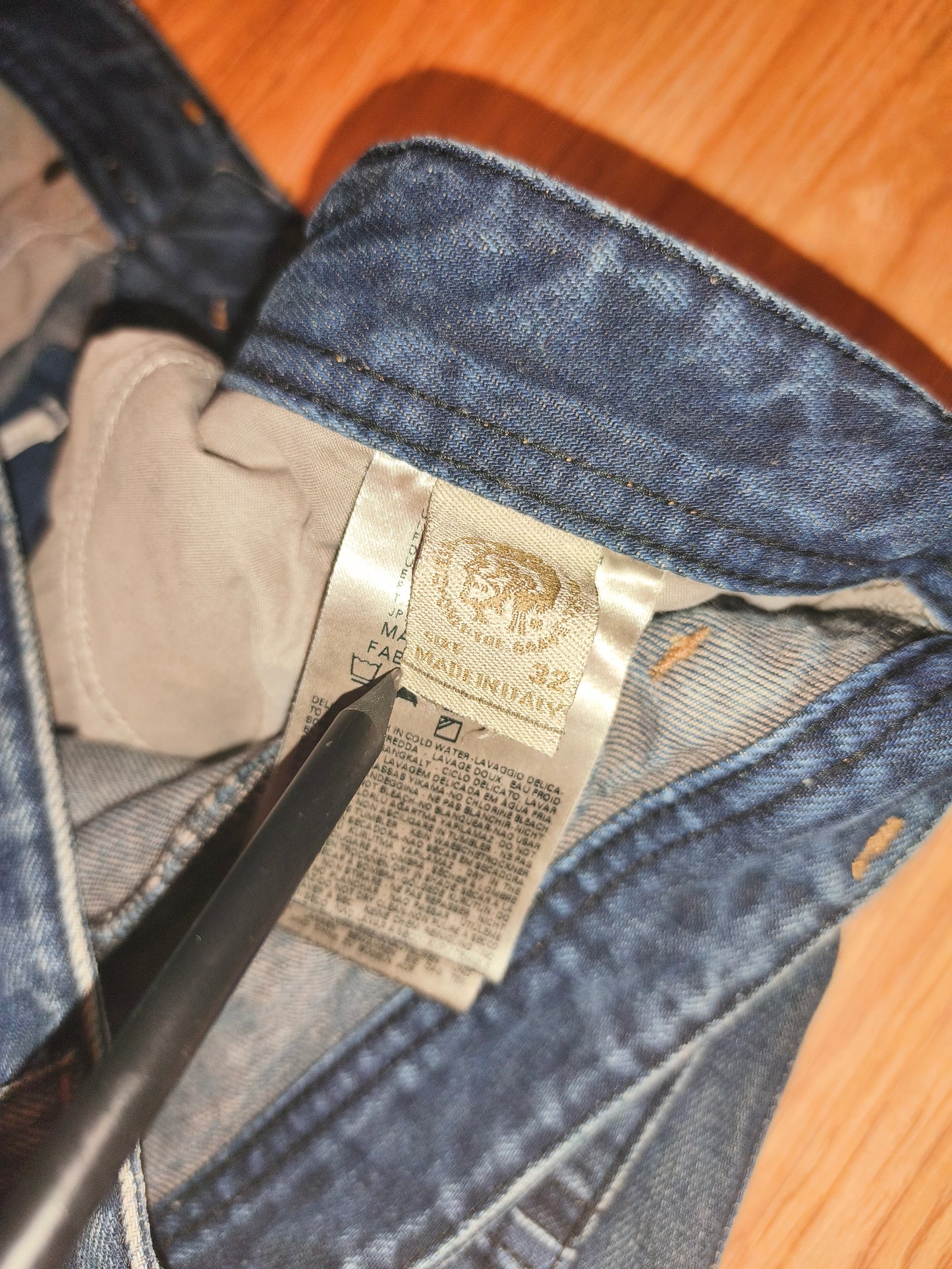 DIESEL Blue Eyecons 2012/2 Edition Jeans Men's Size 32 Made In Italy Cotton Blue