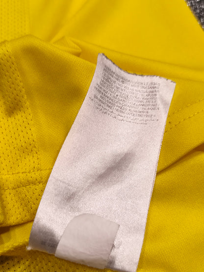 Nike Dri-FIT Mens Yellow EIL Crest Soccer Jersey Short Sleeve T-Shirt Size S #63