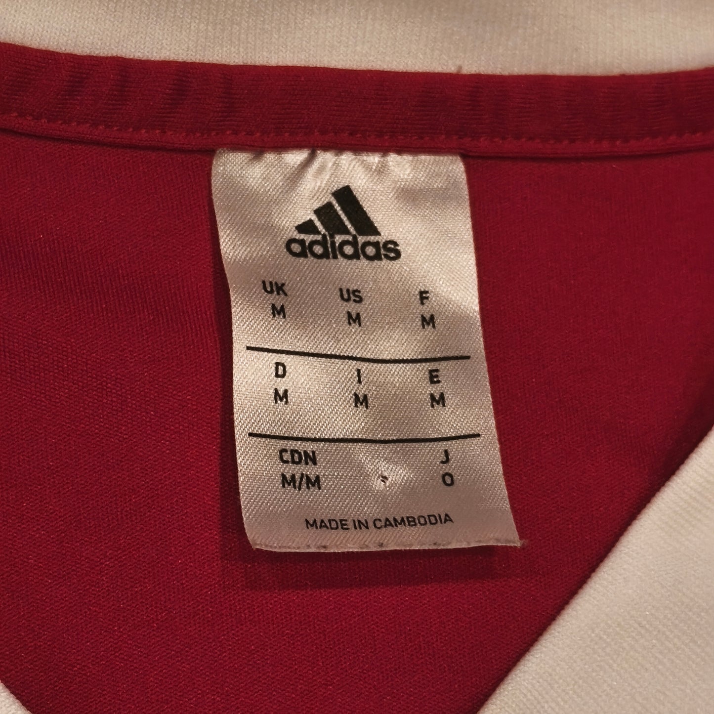 Adidas Red Soccer Jersey CA Mozaic Foot Challenge FFF French Shirt #9 Size M