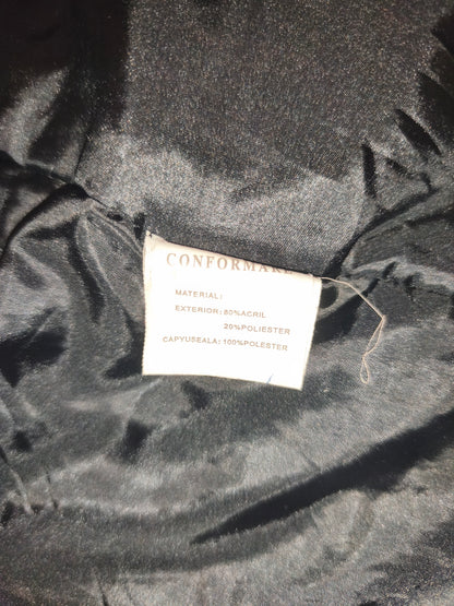 Vira Luxury Hooded Faux Fur Vest – Black & White Contrast Gilet (Size XL, Fits M/L)
