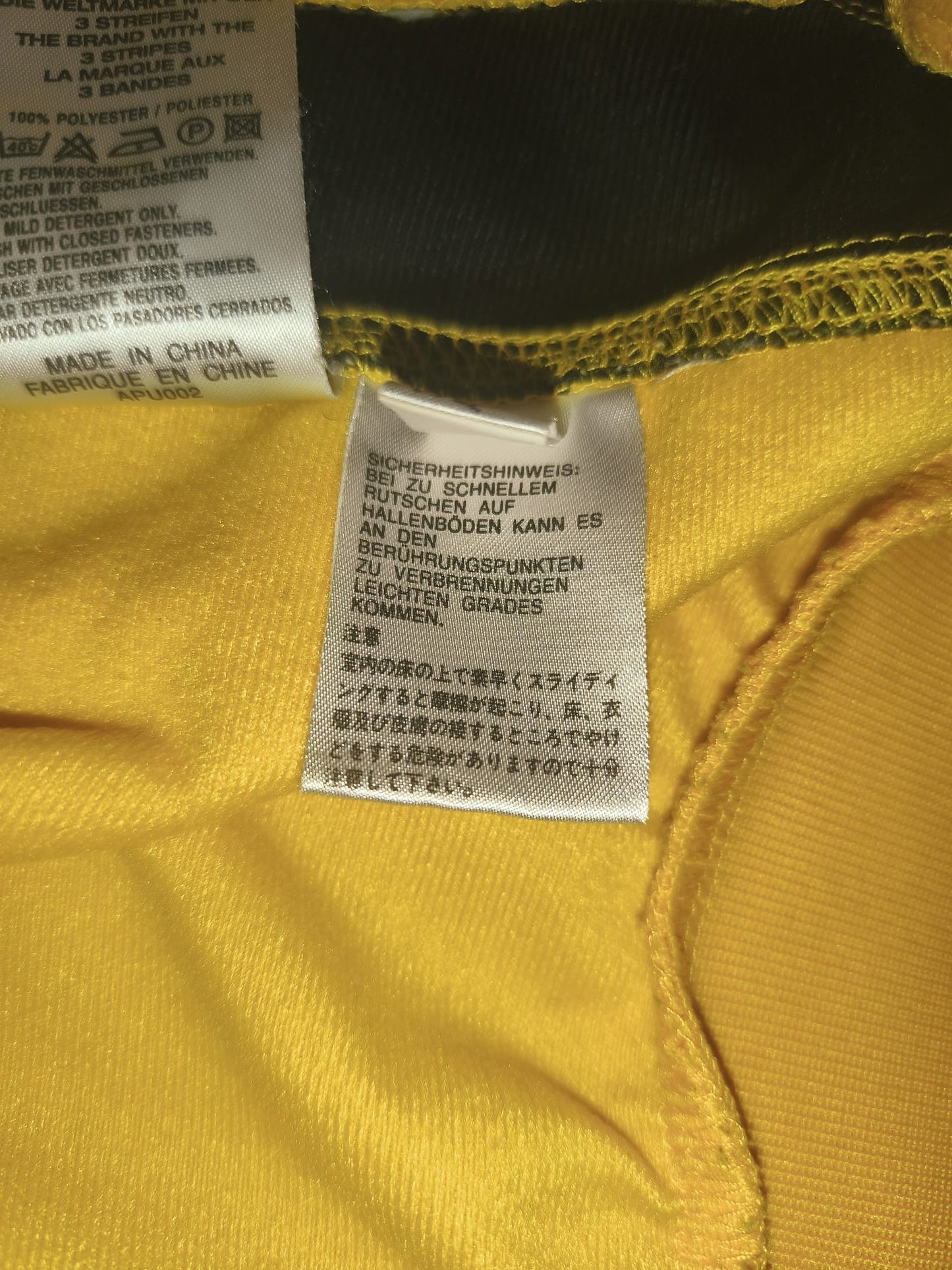 Vintage 2002 Adidas Åsbro GoIF Golf Magic Track Jacket Yellow Black Men's Size M