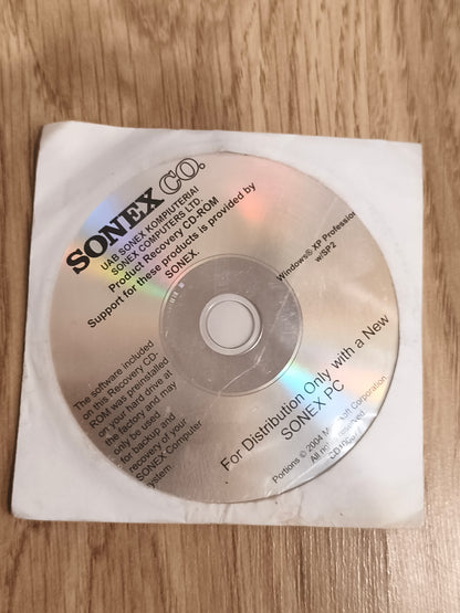 Vintage Sonex Co. Windows XP Professional w/ SP2 Product Recovery CD-ROM (2004)