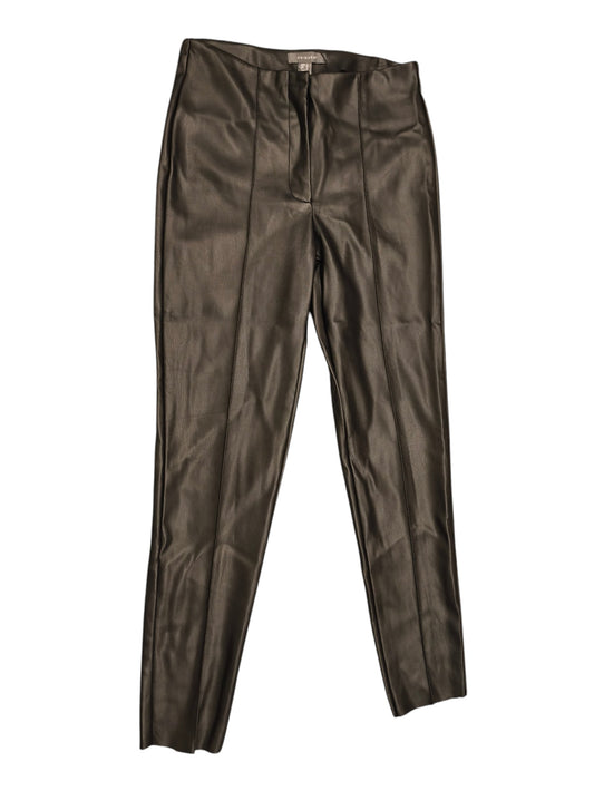 Primark Women’s Black Faux Leather Leggings Trousers Size UK 10 EUR 38 High Rise