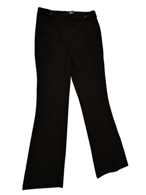 Next schwarze Damenhose mit Bootcut, UK 8, normale Länge, Stretch, elegant für Arbeit und Büro