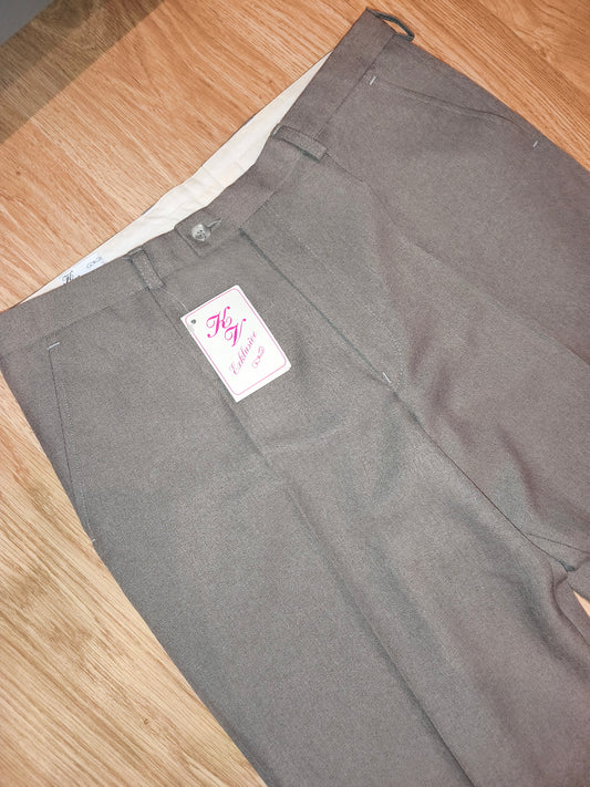 Vintage KV Exklusive Czech Tailored Formal Trousers – Grey – Size 182-90 (New With Tags)