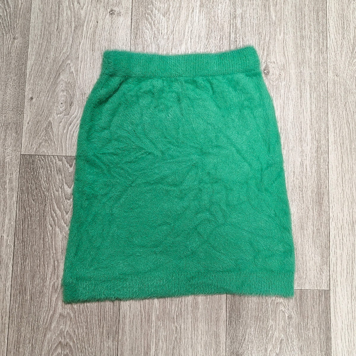 Freshman 1996 Green Fuzzy Knit Mini Skirt Women's Size S