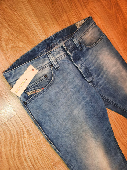 Vintage DIESEL Safado Jeans Men’s 32x32 Regular Slim Straight Wash 08801 Y2K NWT