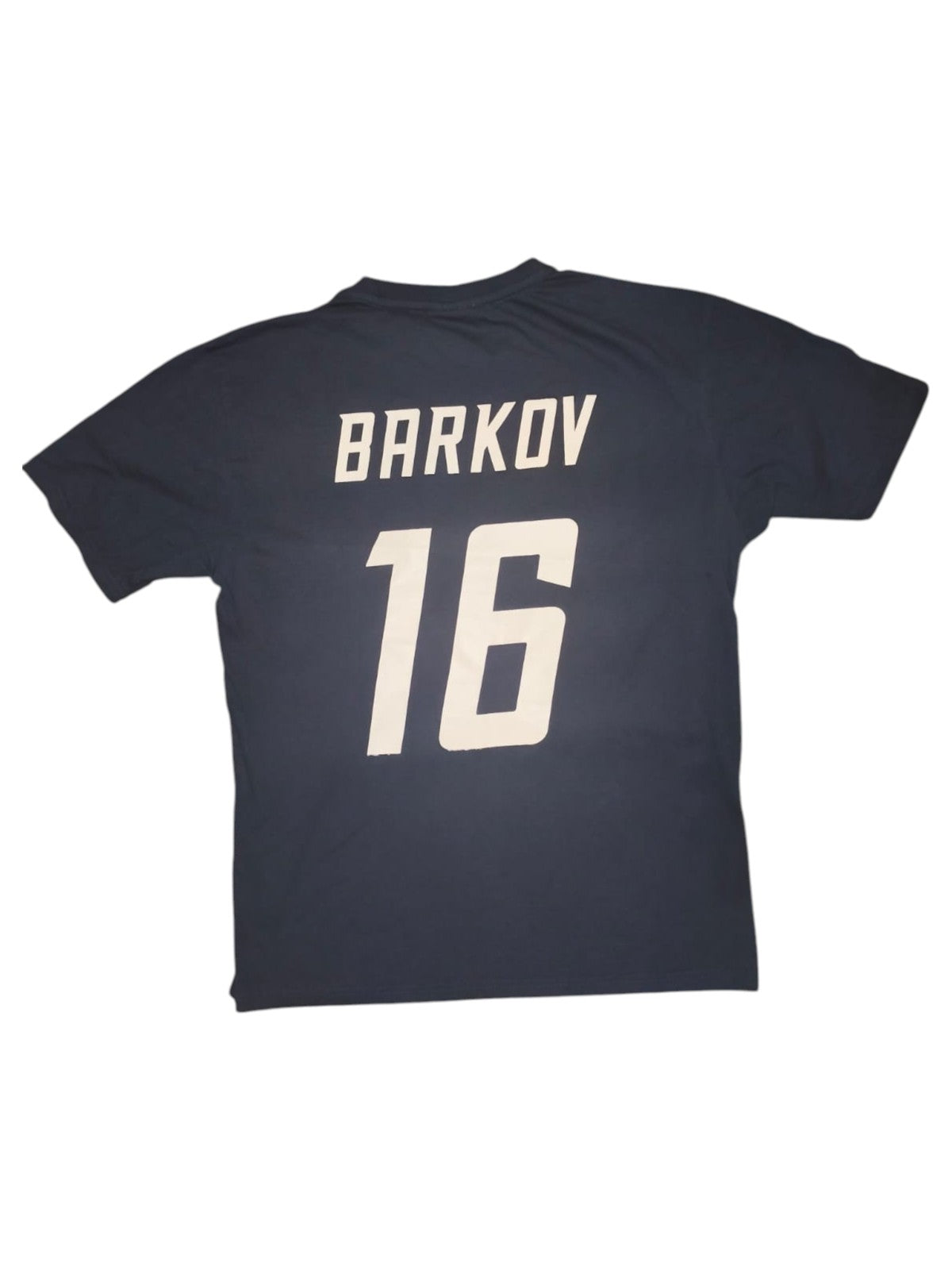 Finland Hockey Nation Barkov #16 T-Shirt Mens Size M Dark Blue Cotton SJRY