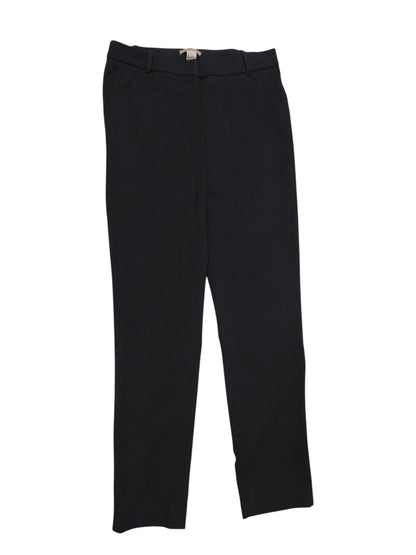 H&M Women's Black Textured Dress Pants Slim Cigarette Trousers Size EUR 34 US 4