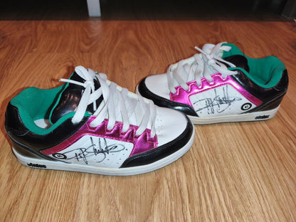 Vintage Etnies Sheckler Pro Model Skate Shoes – White/Pink/Black – US Girls 6 / EUR 38.5