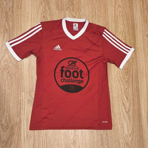 Adidas rotes Fußballtrikot CA Mozaic Foot Challenge FFF, französisches Shirt #9, Größe M