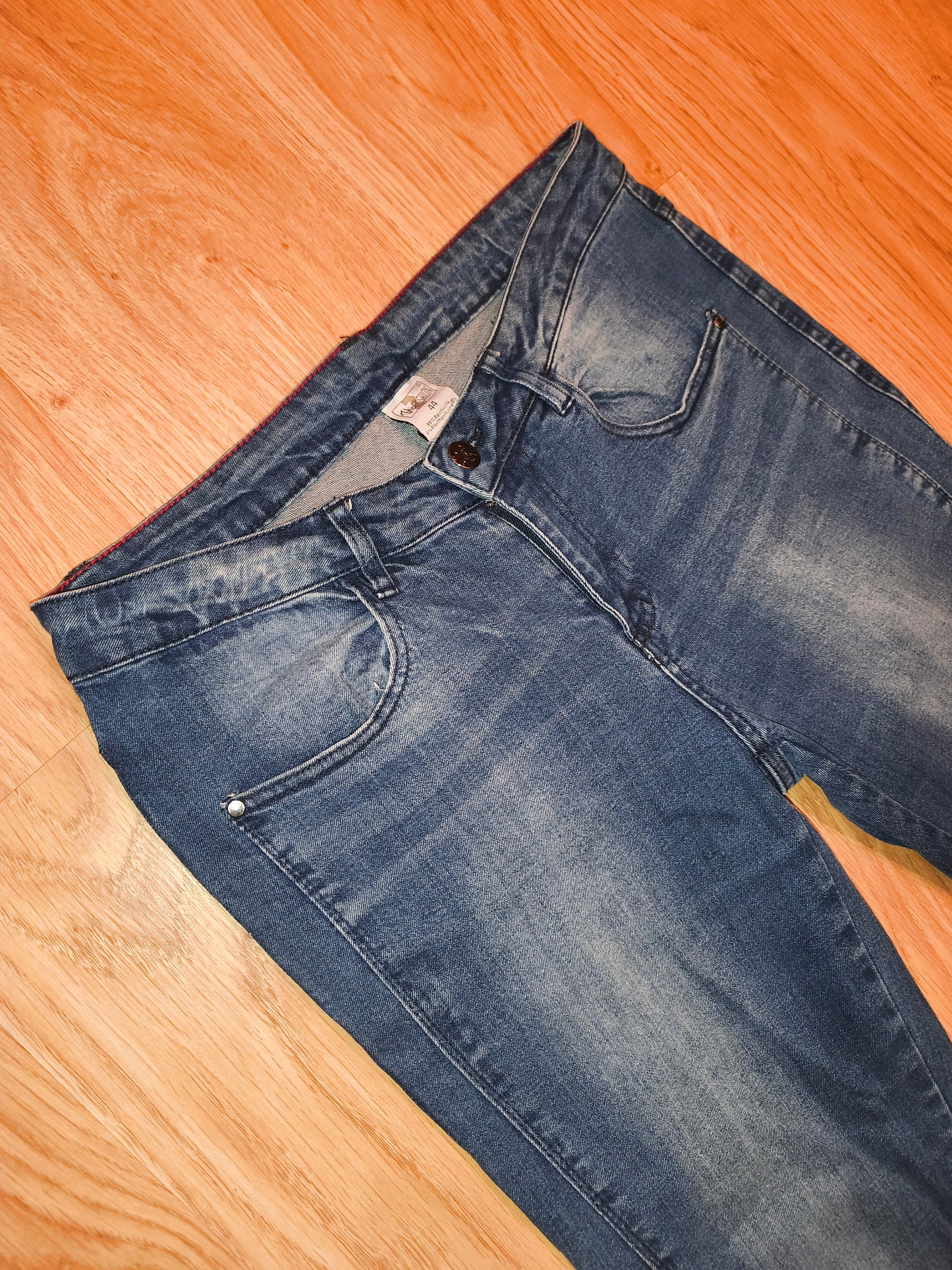 Up2Fashion Women's Stretch Denim Jeans in Mid Blue Wash | EU 44