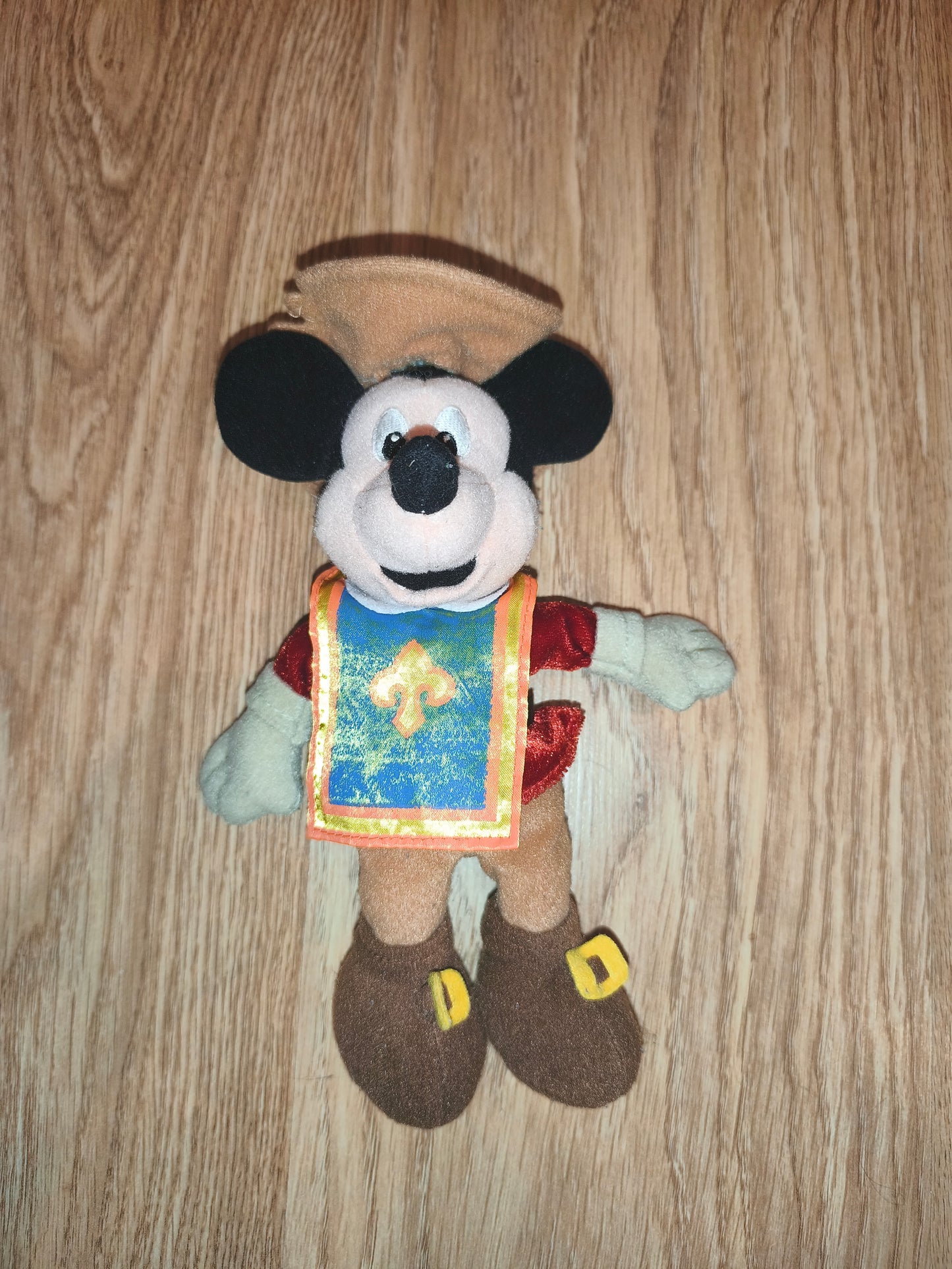 Vintage Disney Mickey Mouse "The Three Musketeers" Promotional Plush Toy
