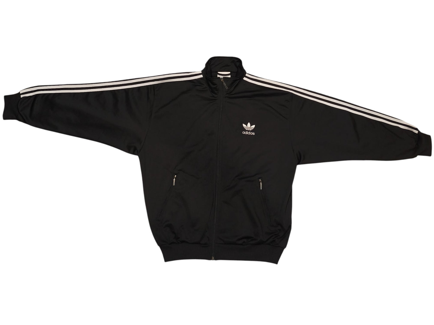 Vintage Adidas Trefoil Track Jacket 90s - Black & White - Size D4 / F168