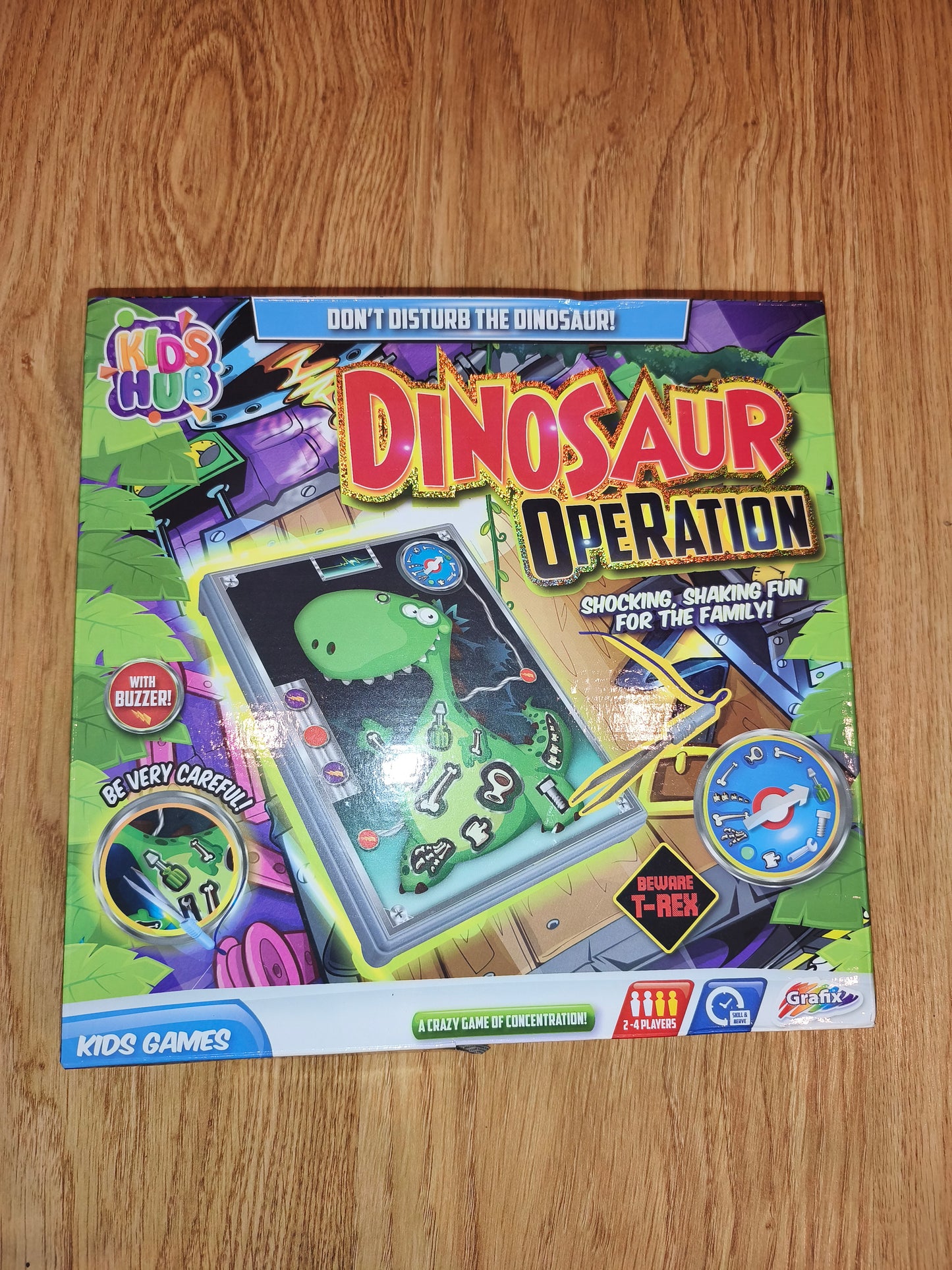 Kids Hub Dinosaur Operation Board Game – Steady Hand Skill Challenge
