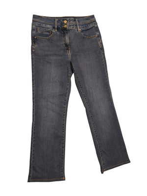 NEXT Bootcut-Jeans für Damen, High-Rise, Lift, Slim & Shape, dunkelblau, Größe UK 12L EU