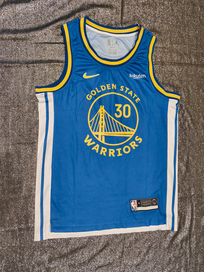 Nike Golden State Warriors Stephen Curry #30 Jersey Blue Size M Jordan Dri-Fit