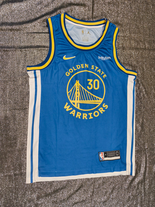 Nike Golden State Warriors Stephen Curry #30 Jersey Blue Size M Jordan Dri-Fit