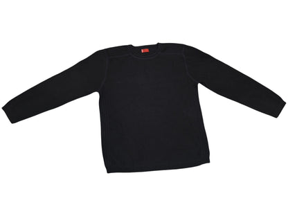 Levis Red Tab Knit Sweater Mens Large Black Crewneck Pullover Ribbed Vintage