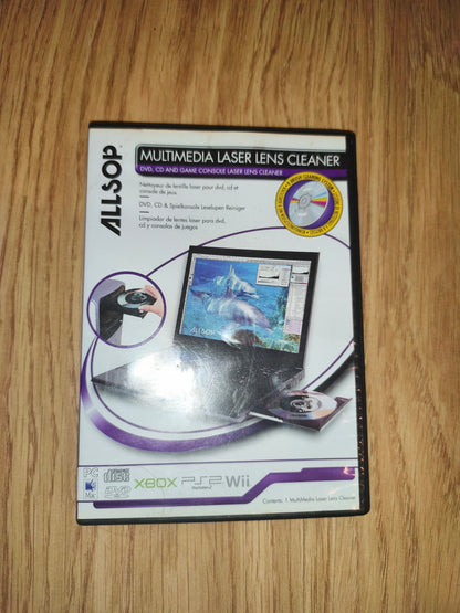 Allsop Multimedia Laser Lens Cleaner CD DVD Xbox PS2 Wii PC Mac Model 05600