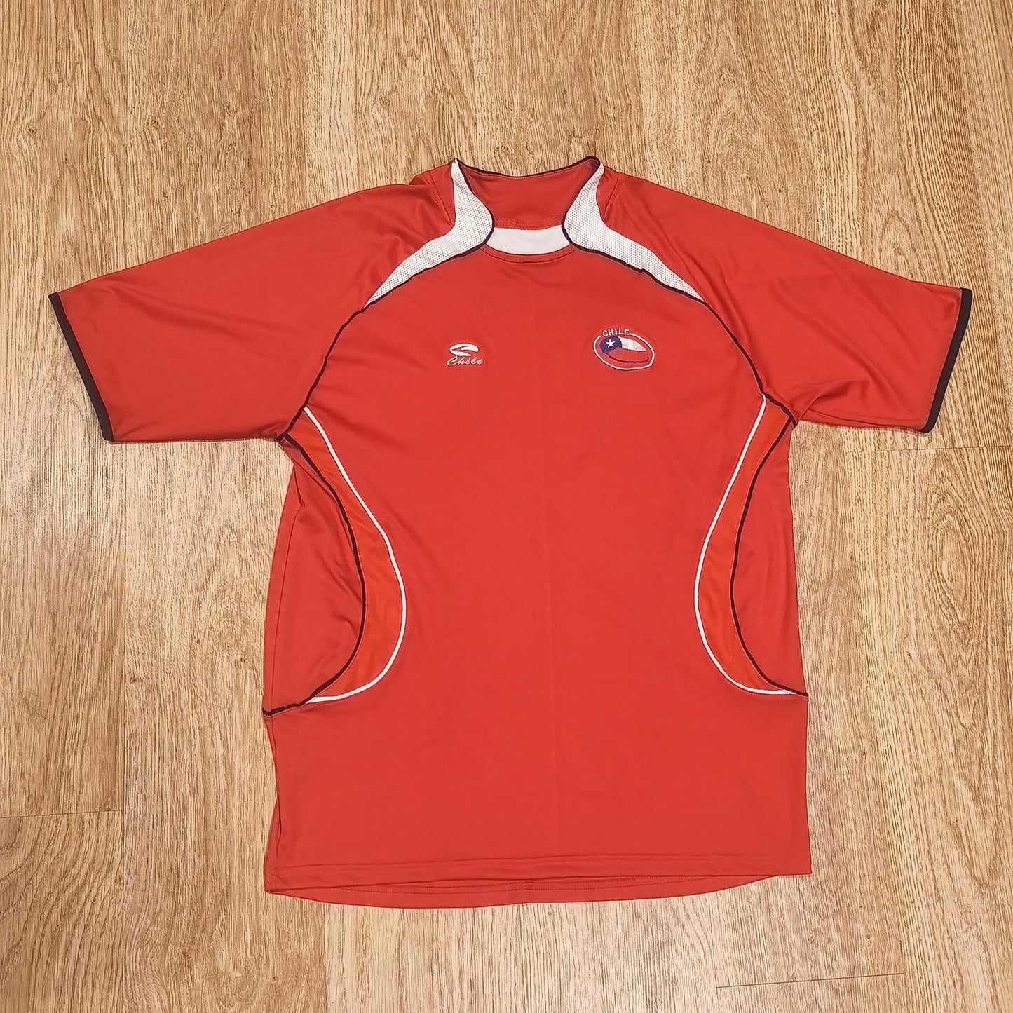 Chile National Team Red Short Sleeve Athletic Jersey T-Shirt Graphic Tee