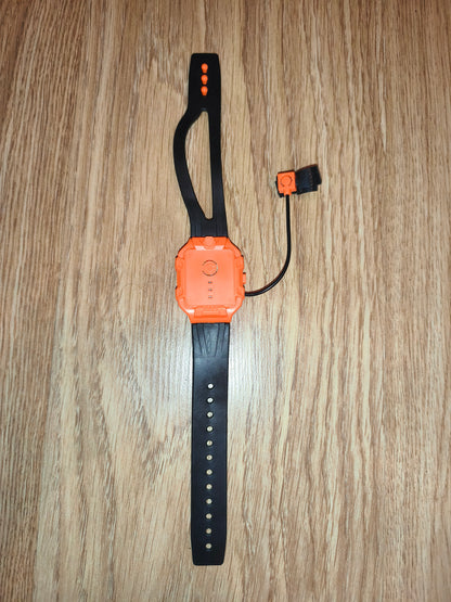 Digital Wrist Sleep Monitor & Oximeter Sensor | Orange & Black Sport Wristband (Untested)