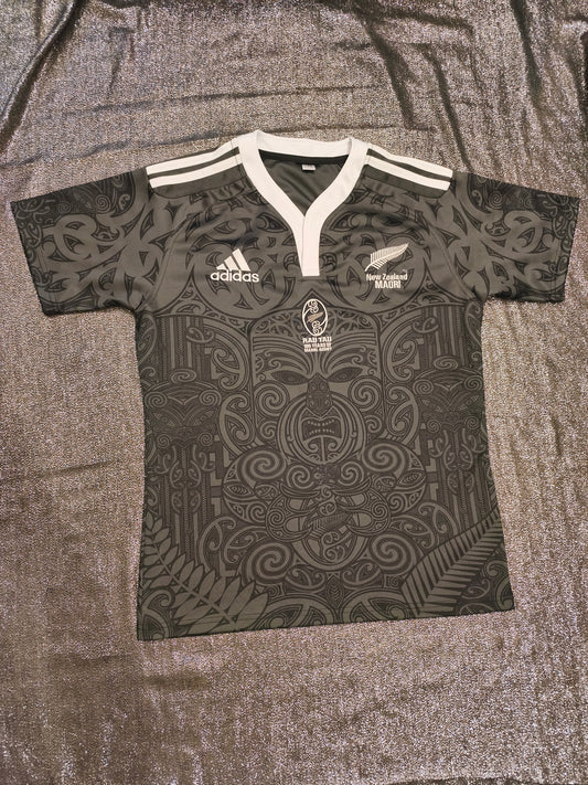Adidas New Zealand Māori All Blacks "Rau Tau" 100 Years Rugby Jersey
