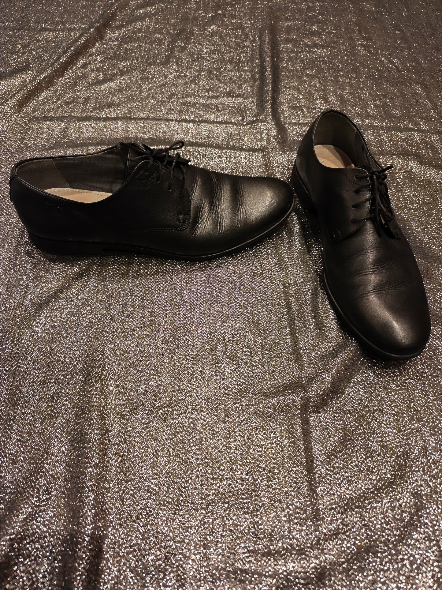 Vagabond Shoemakers Black Leather Derby Shoes Men's Size 41 Lace Up Business